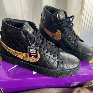 Black & Gold Nike SB Zoom Blazer